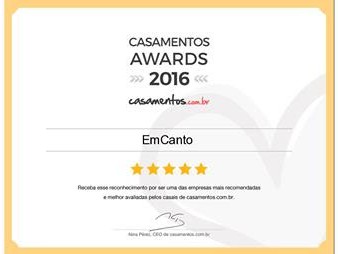 Casamentos Awards 2016 - Orquestra EmCanto